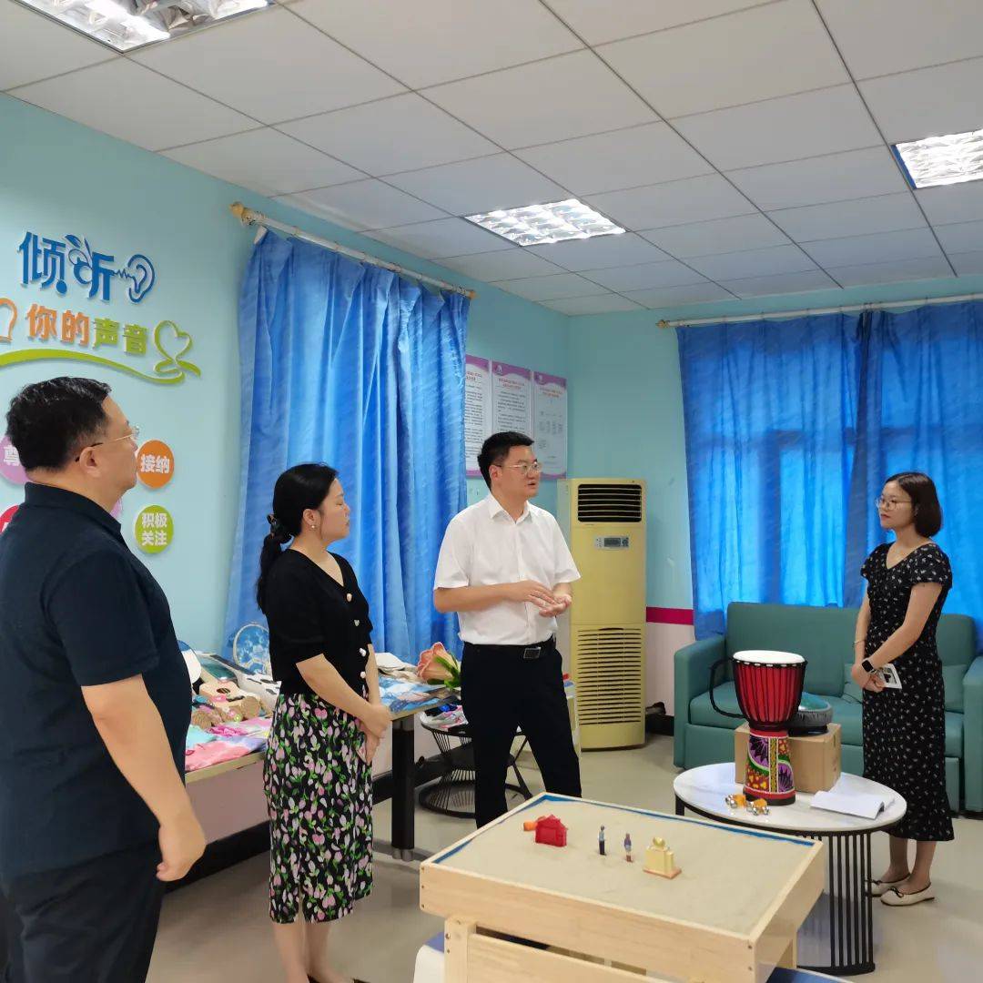 龙东阁到南岸区调研共青团工作